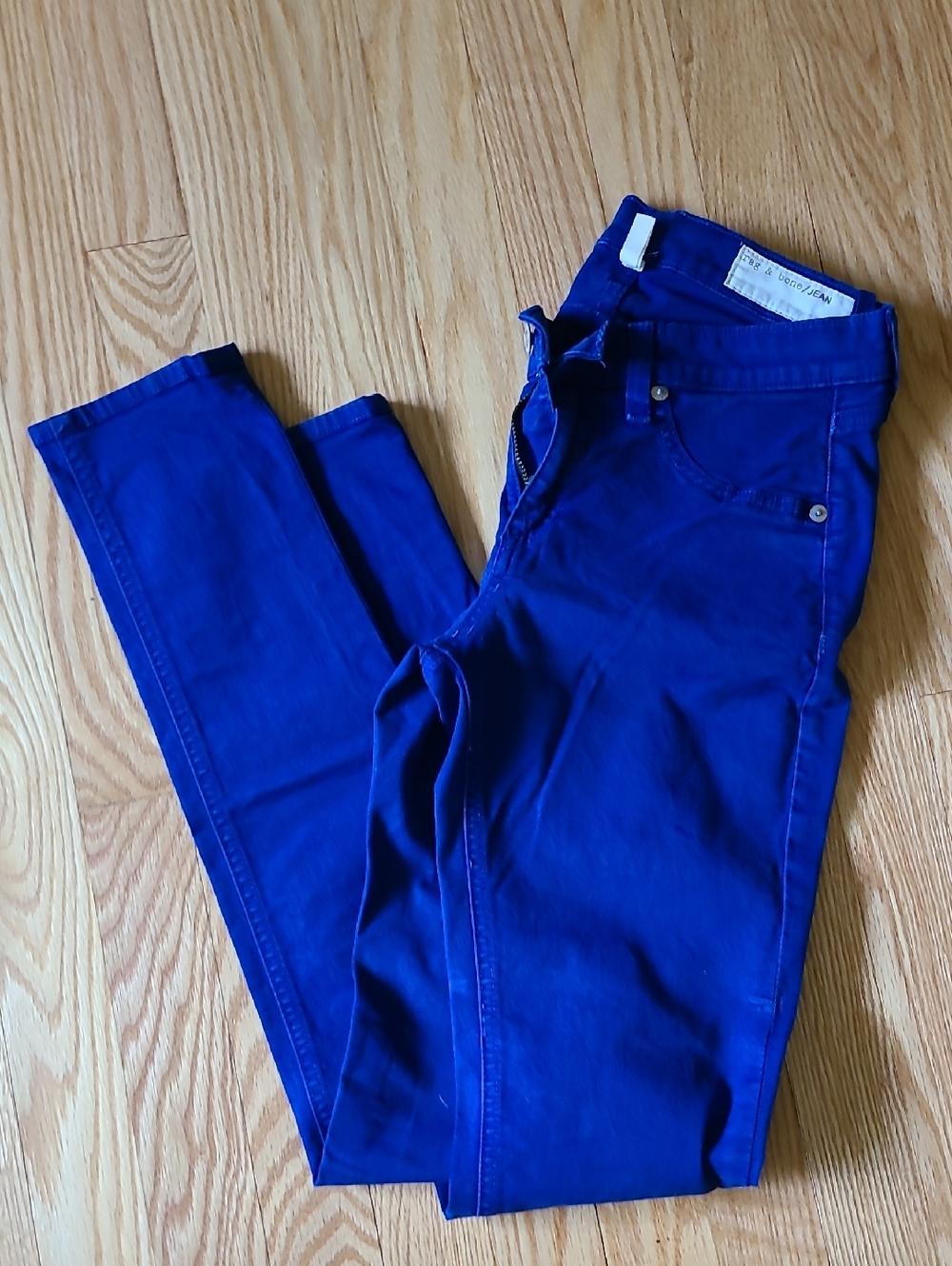 rag & bone Cobalt Blue Skinny Jeans
